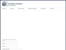 Tablet Screenshot of northernvirginiainvestments.com